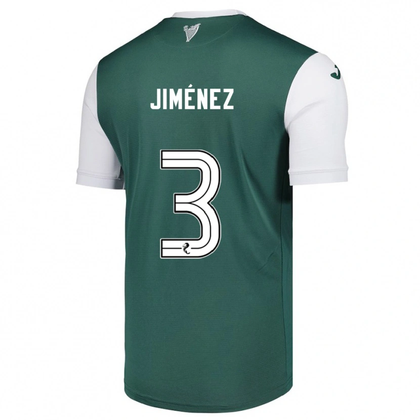 Danxen Dámské Logan Jiménez #3 Zelená Bílá Domů Hráčské Dresy 2025/26 Dres