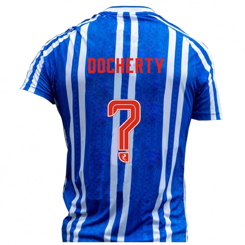 Danxen Dámské Clare Docherty #0 Modrá Bílá Domů Hráčské Dresy 2025/26 Dres