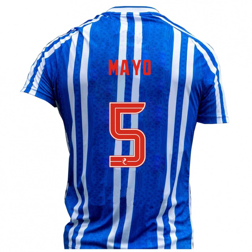 Danxen Dámské Lewis Mayo #5 Modrá Bílá Domů Hráčské Dresy 2025/26 Dres