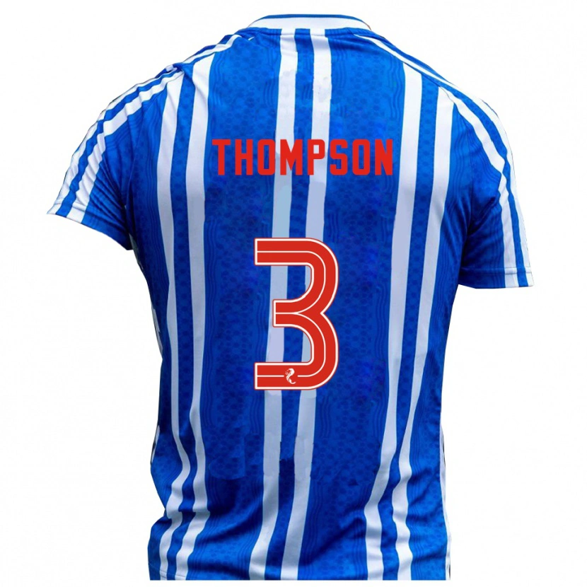 Danxen Dámské Dominic Thompson #3 Modrá Bílá Domů Hráčské Dresy 2025/26 Dres