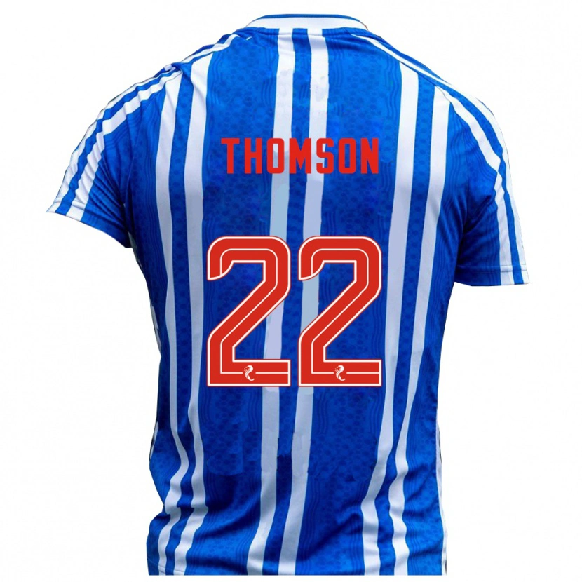 Danxen Dámské Jack Thomson #22 Modrá Bílá Domů Hráčské Dresy 2025/26 Dres