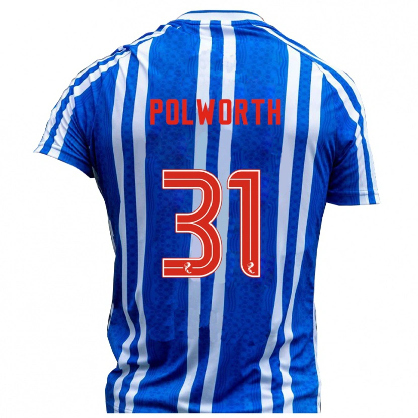 Danxen Dámské Liam Polworth #31 Modrá Bílá Domů Hráčské Dresy 2025/26 Dres