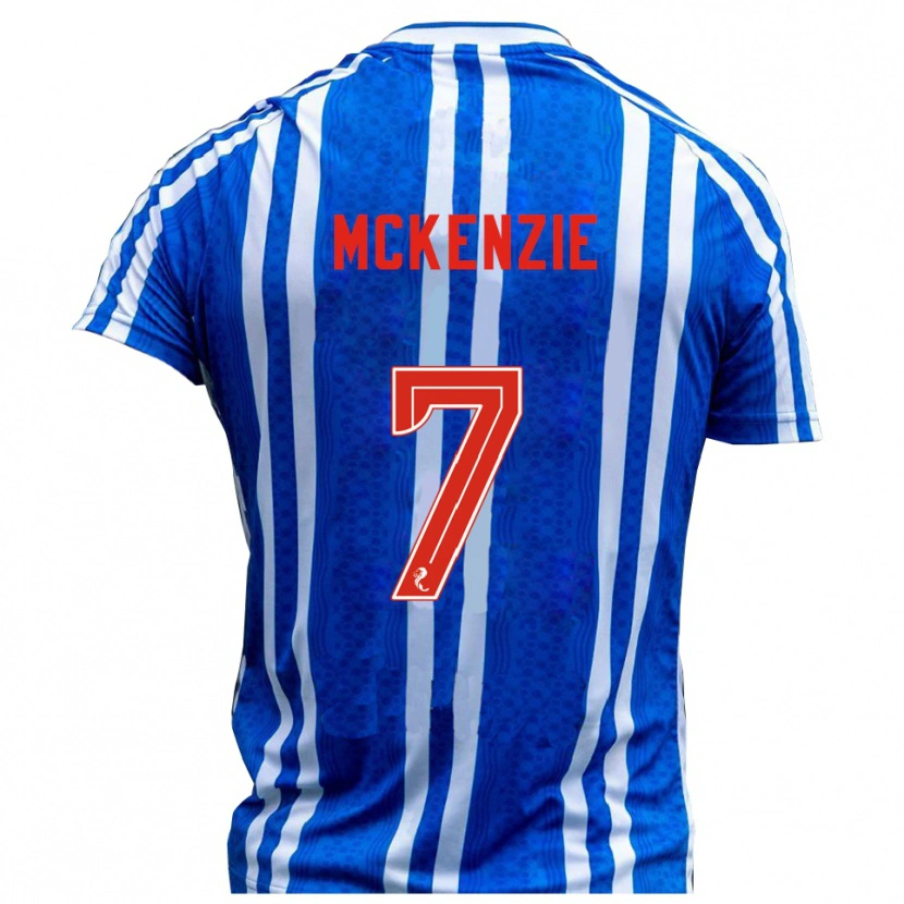 Danxen Dámské Rory Mckenzie #7 Modrá Bílá Domů Hráčské Dresy 2025/26 Dres