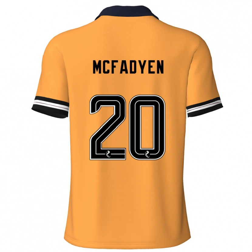 Danxen Dámské Emma Mcfadyen #20 Žlutá Černá Domů Hráčské Dresy 2025/26 Dres