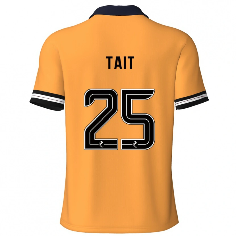 Danxen Dámské Macaulay Tait #25 Žlutá Černá Domů Hráčské Dresy 2025/26 Dres
