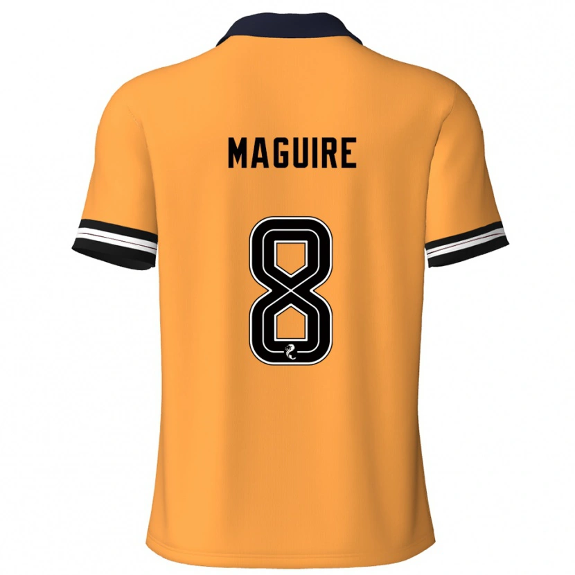 Danxen Dámské Ciaran Maguire #8 Žlutá Černá Domů Hráčské Dresy 2025/26 Dres