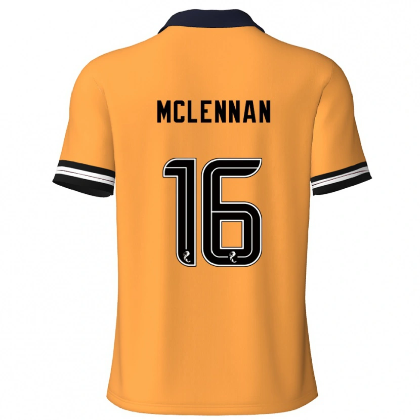 Danxen Dámské Connor Mclennan #16 Žlutá Černá Domů Hráčské Dresy 2025/26 Dres