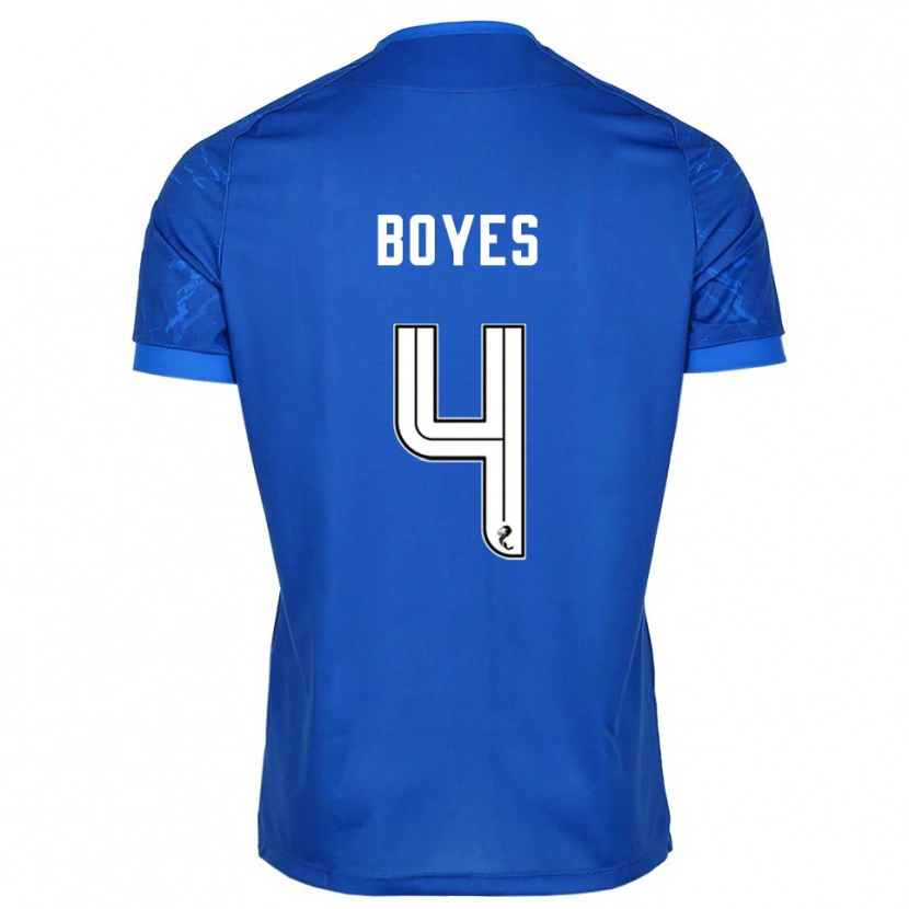 Danxen Dámské Morgan Boyes #4 Modrá Bílá Domů Hráčské Dresy 2025/26 Dres