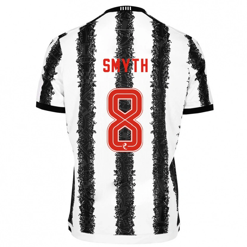 Danxen Dámské Oisin Smyth #8 Bílá Černá Domů Hráčské Dresy 2025/26 Dres