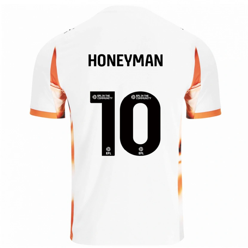 Danxen Dámské George Honeyman #10 Bílá Oranžová Černá Daleko Hráčské Dresy 2025/26 Dres