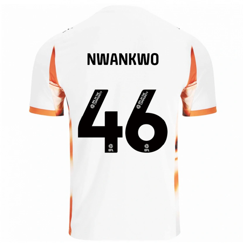 Danxen Dámské Oluchukwu Nwankwo #46 Bílá Oranžová Černá Daleko Hráčské Dresy 2025/26 Dres