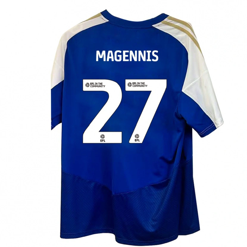 Danxen Dámské Josh Magennis #27 Modrá Bílá Zlatá Daleko Hráčské Dresy 2025/26 Dres