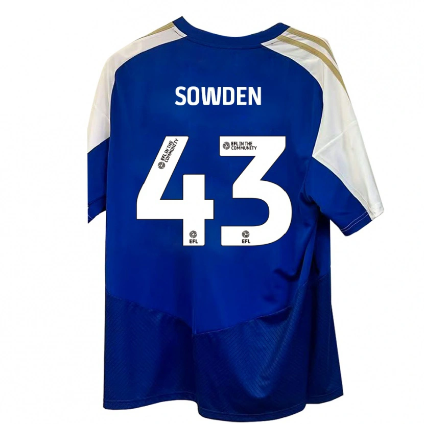 Danxen Dámské Andrew Sowden #43 Modrá Bílá Zlatá Daleko Hráčské Dresy 2025/26 Dres