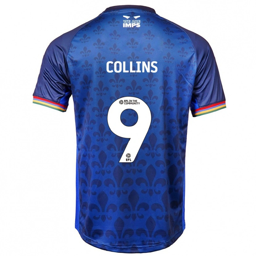 Danxen Dámské James Collins #9 Modrá Námořnická Daleko Hráčské Dresy 2025/26 Dres