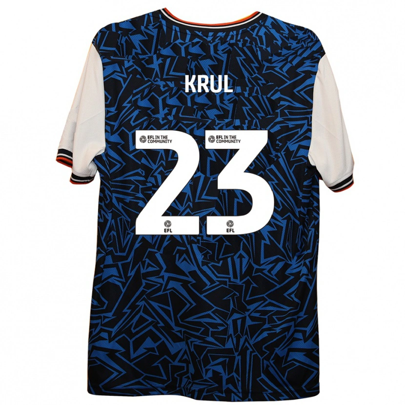 Danxen Dámské Tim Krul #23 Modrá Černá Bílá Daleko Hráčské Dresy 2025/26 Dres