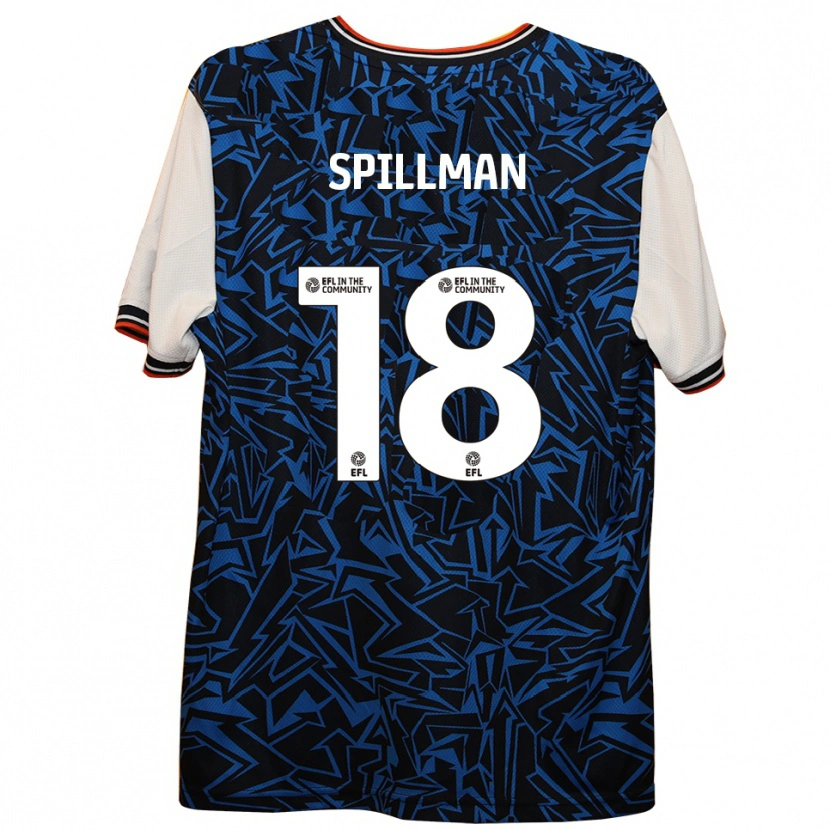 Danxen Dámské Gabriella Spillman #18 Modrá Černá Bílá Daleko Hráčské Dresy 2025/26 Dres