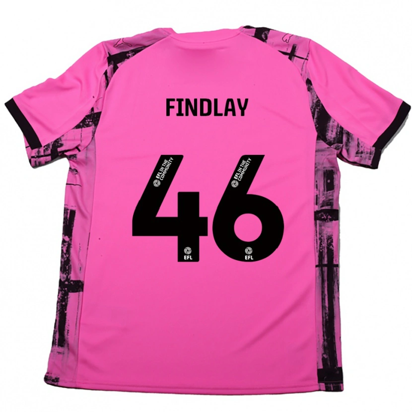Danxen Dámské Freddie Findlay #46 Růžově Červená Černá Daleko Hráčské Dresy 2025/26 Dres