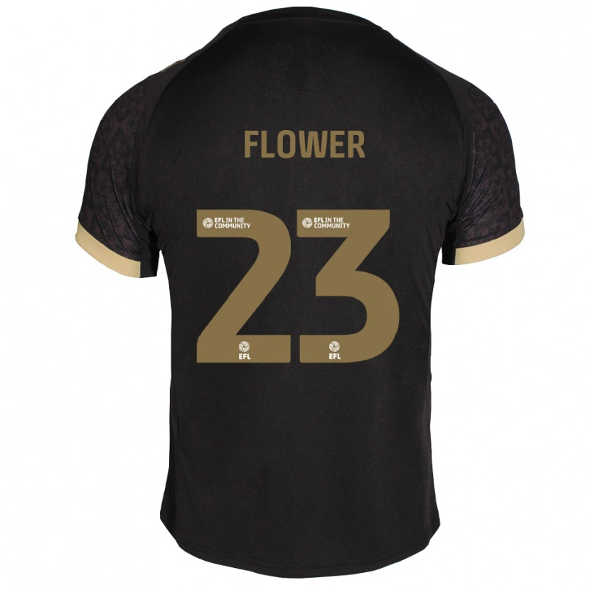 Danxen Dámské Jack Flower #23 Černá Zlatá Daleko Hráčské Dresy 2025/26 Dres