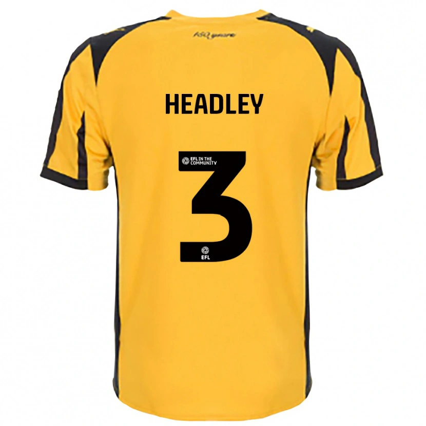 Danxen Dámské Jaheim Headley #3 Oranžová Černá Daleko Hráčské Dresy 2025/26 Dres