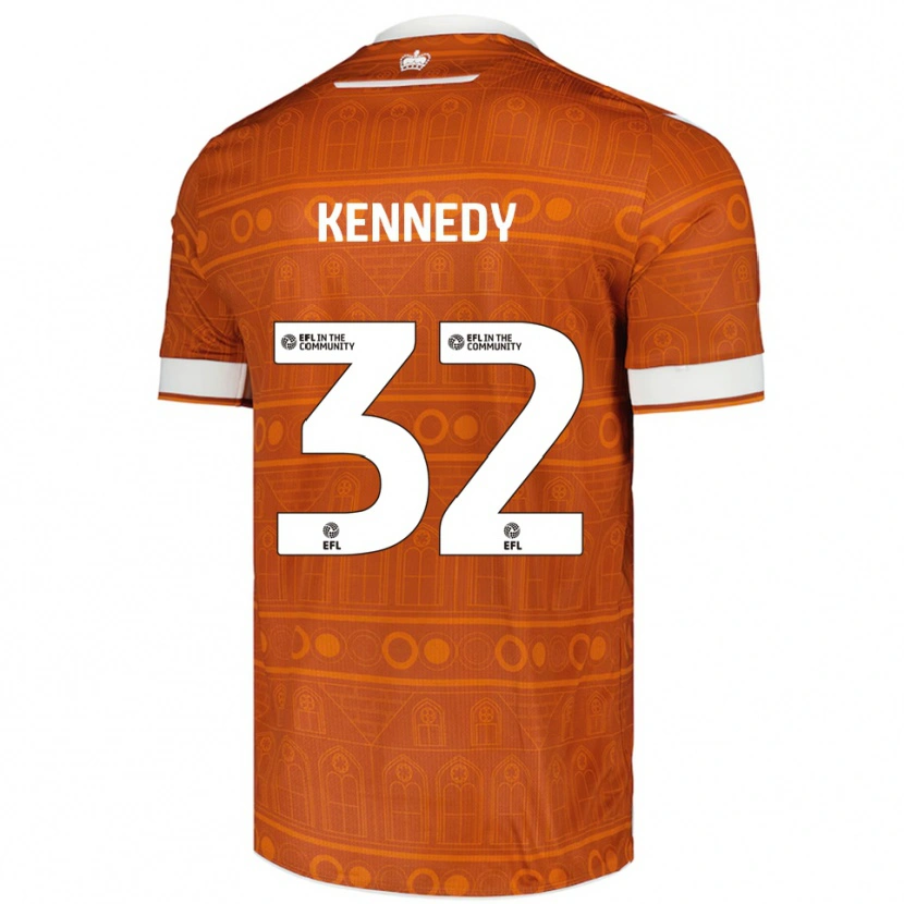 Danxen Dámské Stevie Kennedy #32 Oranžová Bílá Daleko Hráčské Dresy 2025/26 Dres