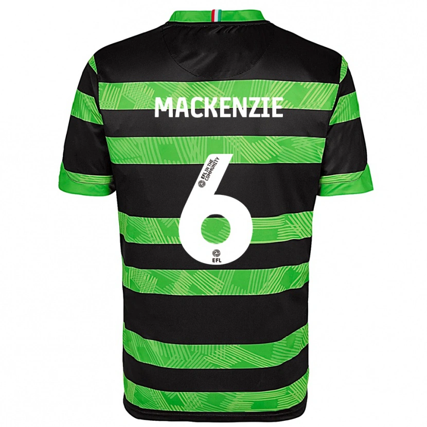 Danxen Dámské Hannah Mackenzie #6 Černá Zelená Daleko Hráčské Dresy 2025/26 Dres