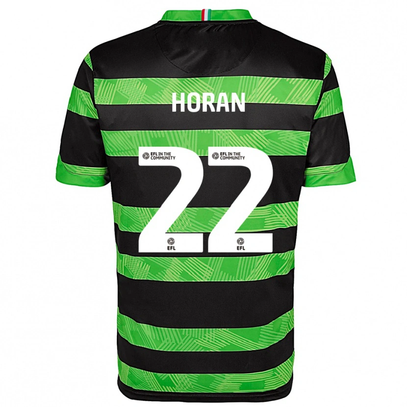 Danxen Dámské Riley Horan #22 Černá Zelená Daleko Hráčské Dresy 2025/26 Dres
