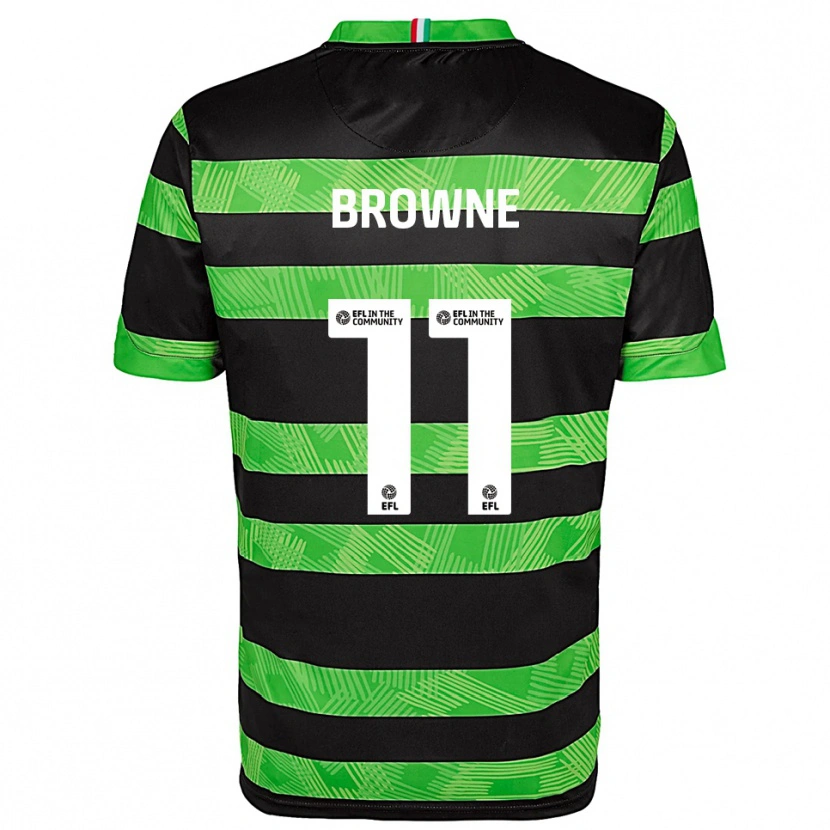 Danxen Dámské Marcus Browne #11 Černá Zelená Daleko Hráčské Dresy 2025/26 Dres
