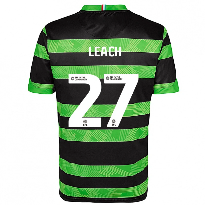 Danxen Dámské Ed Leach #27 Černá Zelená Daleko Hráčské Dresy 2025/26 Dres