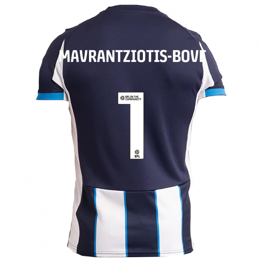 Danxen Dámské Kane Mavrantziotis-Bove #1 Bílá Námořnická Daleko Hráčské Dresy 2025/26 Dres