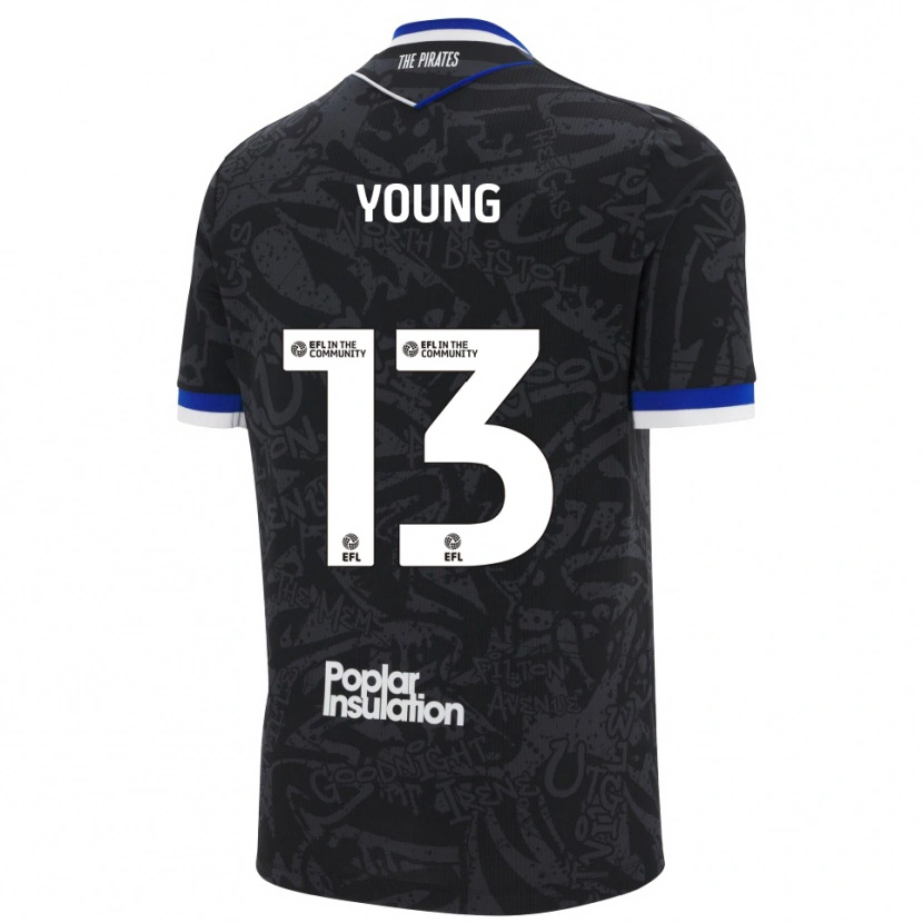 Danxen Dámské Brad Young #13 Černá Bílá Daleko Hráčské Dresy 2025/26 Dres