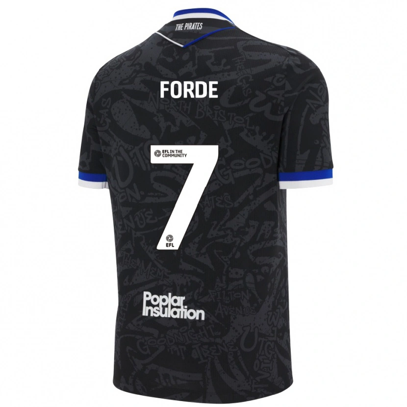 Danxen Dámské Shaqai Forde #7 Černá Bílá Daleko Hráčské Dresy 2025/26 Dres