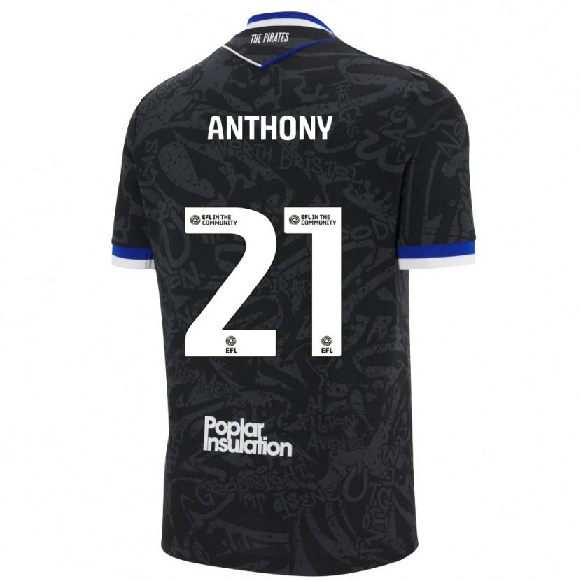 Danxen Dámské Micah Anthony #21 Černá Bílá Daleko Hráčské Dresy 2025/26 Dres