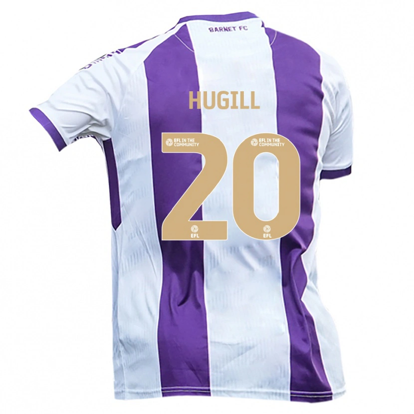 Danxen Dámské Joe Hugill #20 Bílá Fialová Daleko Hráčské Dresy 2025/26 Dres