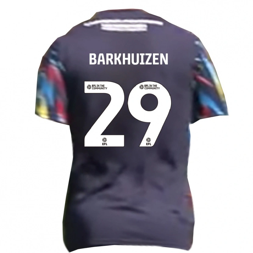 Danxen Dámské Tom Barkhuizen #29 Námořnická Žlutá Červená Daleko Hráčské Dresy 2025/26 Dres