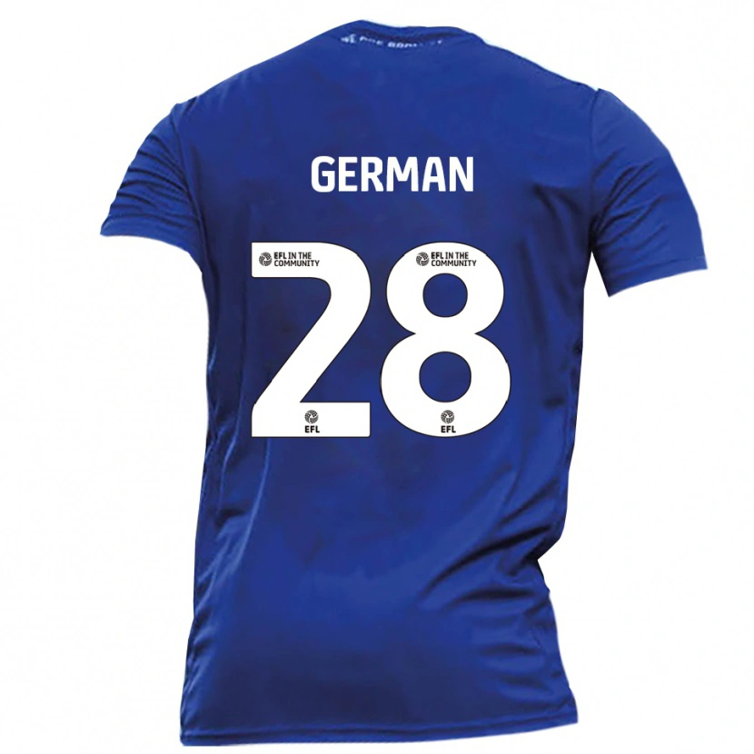 Danxen Dámské Sam German #28 Modrá Bílá Daleko Hráčské Dresy 2025/26 Dres