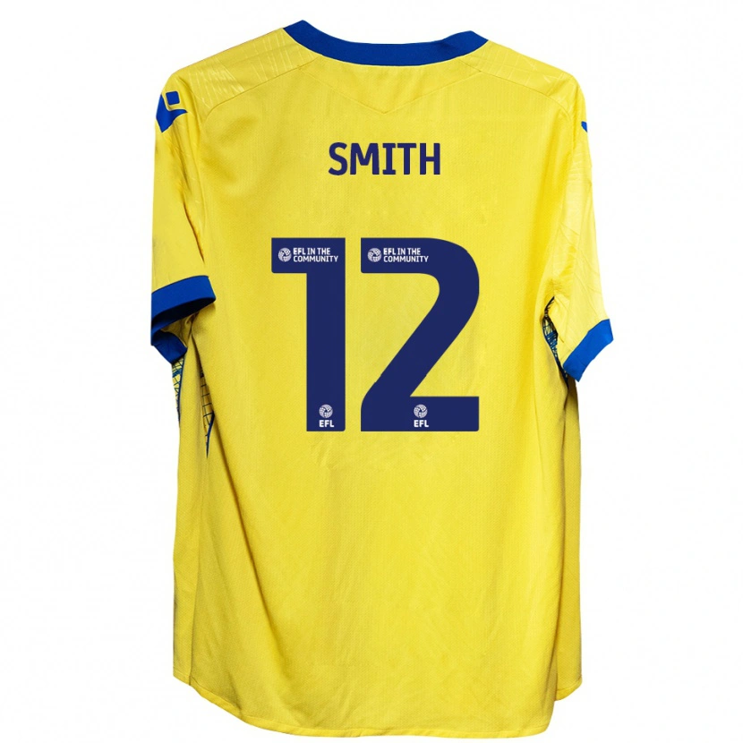 Danxen Dámské Tom Smith #12 Žlutá Modrá Daleko Hráčské Dresy 2025/26 Dres