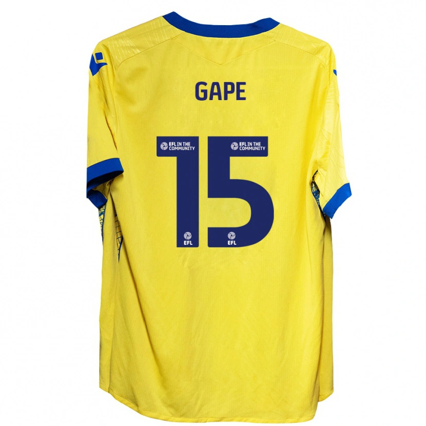 Danxen Dámské Dominic Gape #15 Žlutá Modrá Daleko Hráčské Dresy 2025/26 Dres