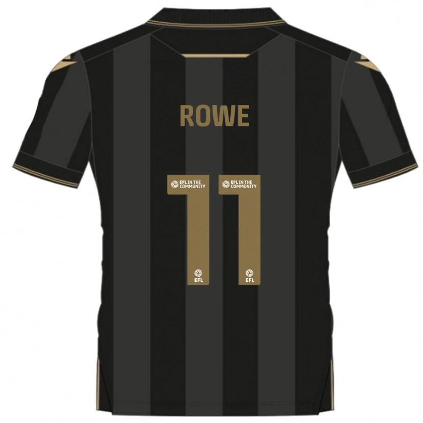 Danxen Dámské Aaron Rowe #11 Černá Zlatá Daleko Hráčské Dresy 2025/26 Dres