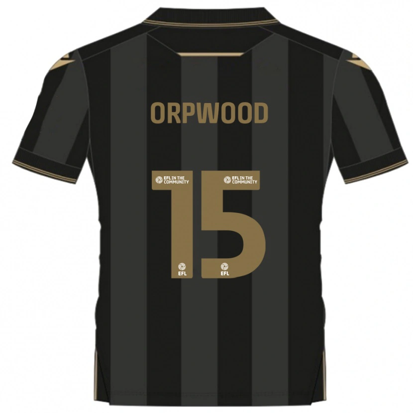 Danxen Dámské Jo Orpwood #15 Černá Zlatá Daleko Hráčské Dresy 2025/26 Dres