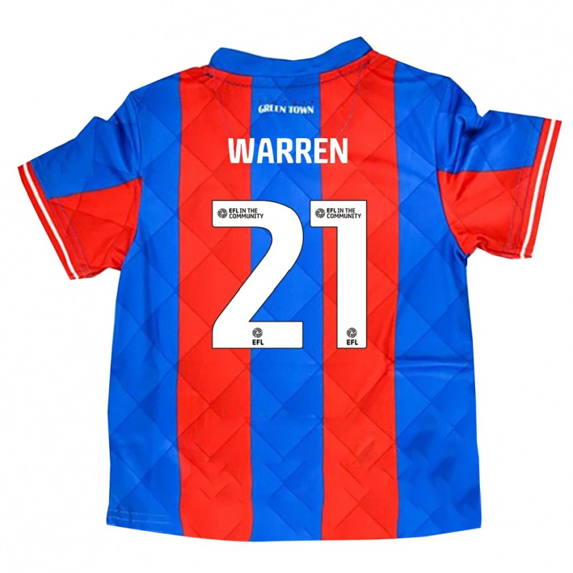 Danxen Dámské Tyrell Warren #21 Modrá Červená Bílá Daleko Hráčské Dresy 2025/26 Dres