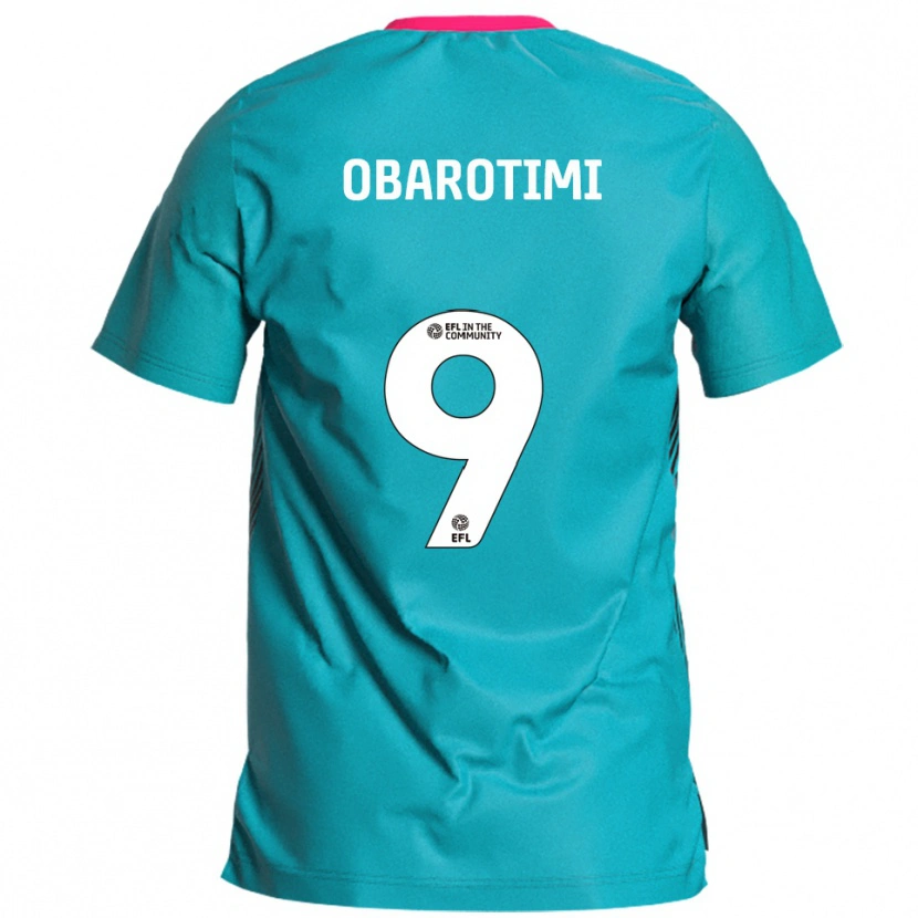 Danxen Dámské Jayden Obarotimi #9 Nebesky Modrá Růžová Daleko Hráčské Dresy 2025/26 Dres