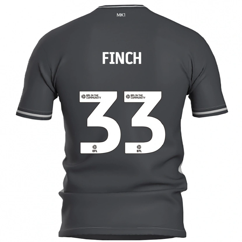 Danxen Dámské Tom Finch #33 Šedá Stříbrná Daleko Hráčské Dresy 2025/26 Dres