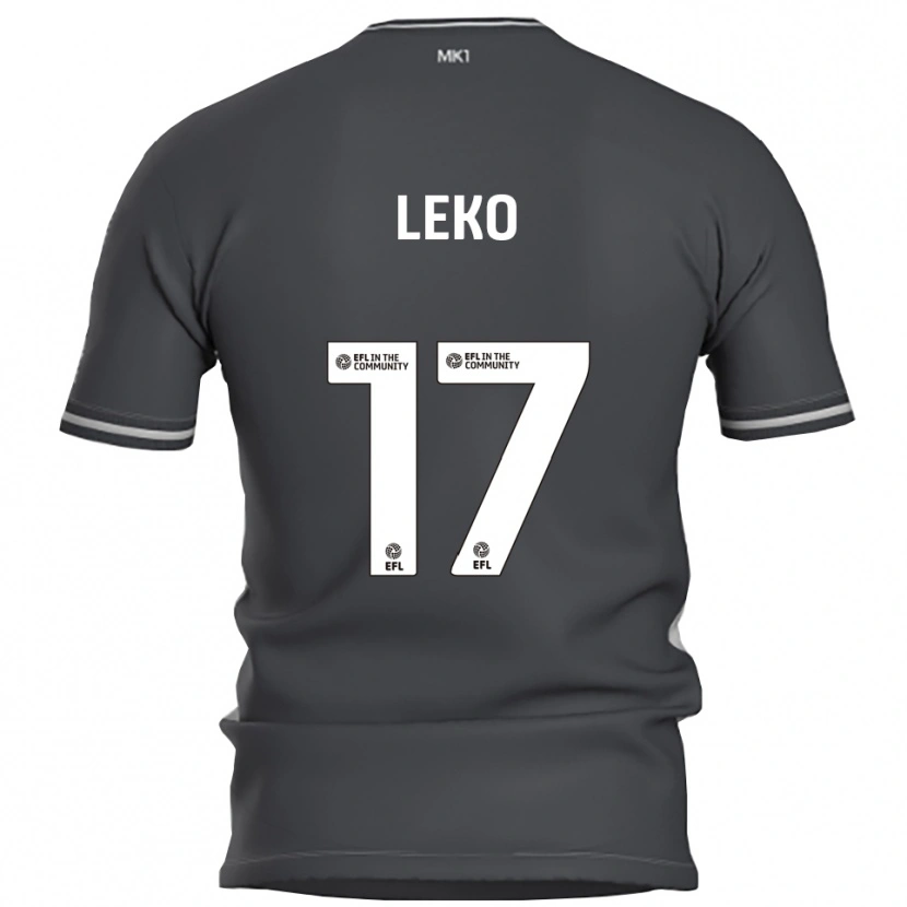 Danxen Dámské Jonathan Leko #17 Šedá Stříbrná Daleko Hráčské Dresy 2025/26 Dres