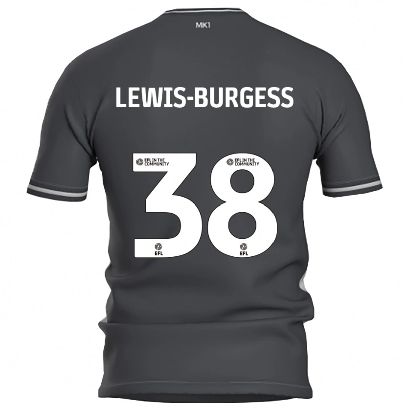 Danxen Dámské Keon Lewis-Burgess #38 Šedá Stříbrná Daleko Hráčské Dresy 2025/26 Dres