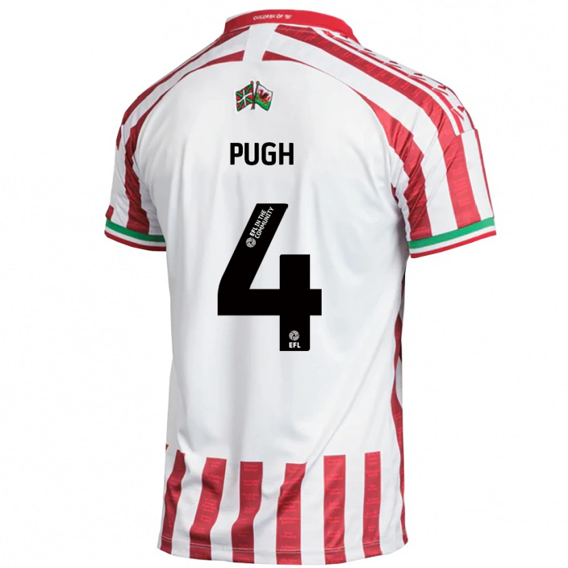 Danxen Dámské Harri Pugh #4 Červená Bílá Daleko Hráčské Dresy 2025/26 Dres