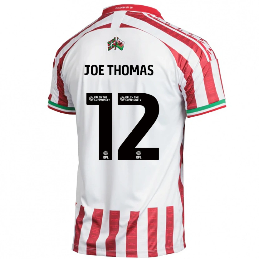 Danxen Dámské Joe Thomas #12 Červená Bílá Daleko Hráčské Dresy 2025/26 Dres