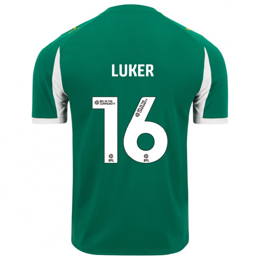 Danxen Dámské Jayden Luker #16 Zelená Bílá Daleko Hráčské Dresy 2025/26 Dres
