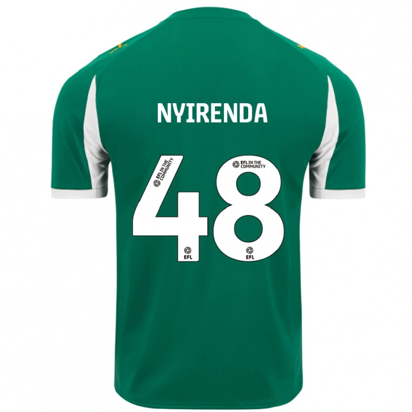 Danxen Dámské Themba Nyirenda #48 Zelená Bílá Daleko Hráčské Dresy 2025/26 Dres