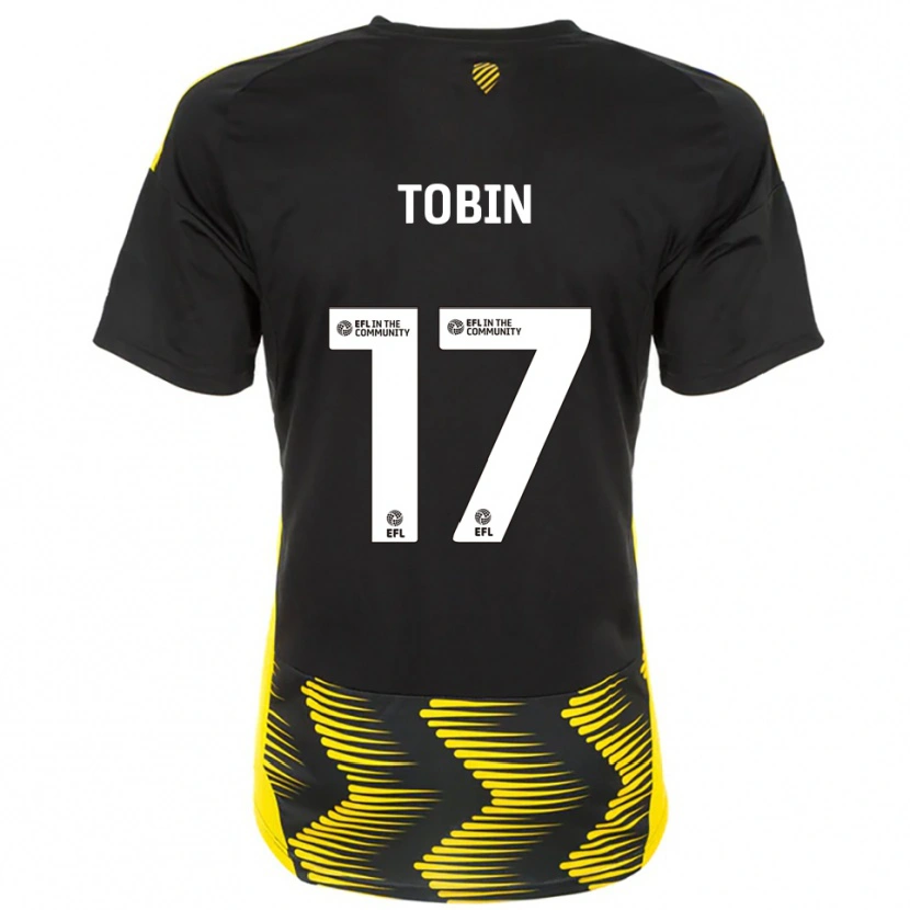 Danxen Dámské Laura Tobin #17 Černá Žlutá Daleko Hráčské Dresy 2025/26 Dres