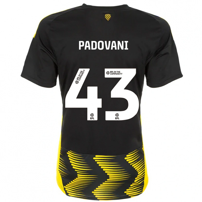 Danxen Dámské Bruno Padovani #43 Černá Žlutá Daleko Hráčské Dresy 2025/26 Dres